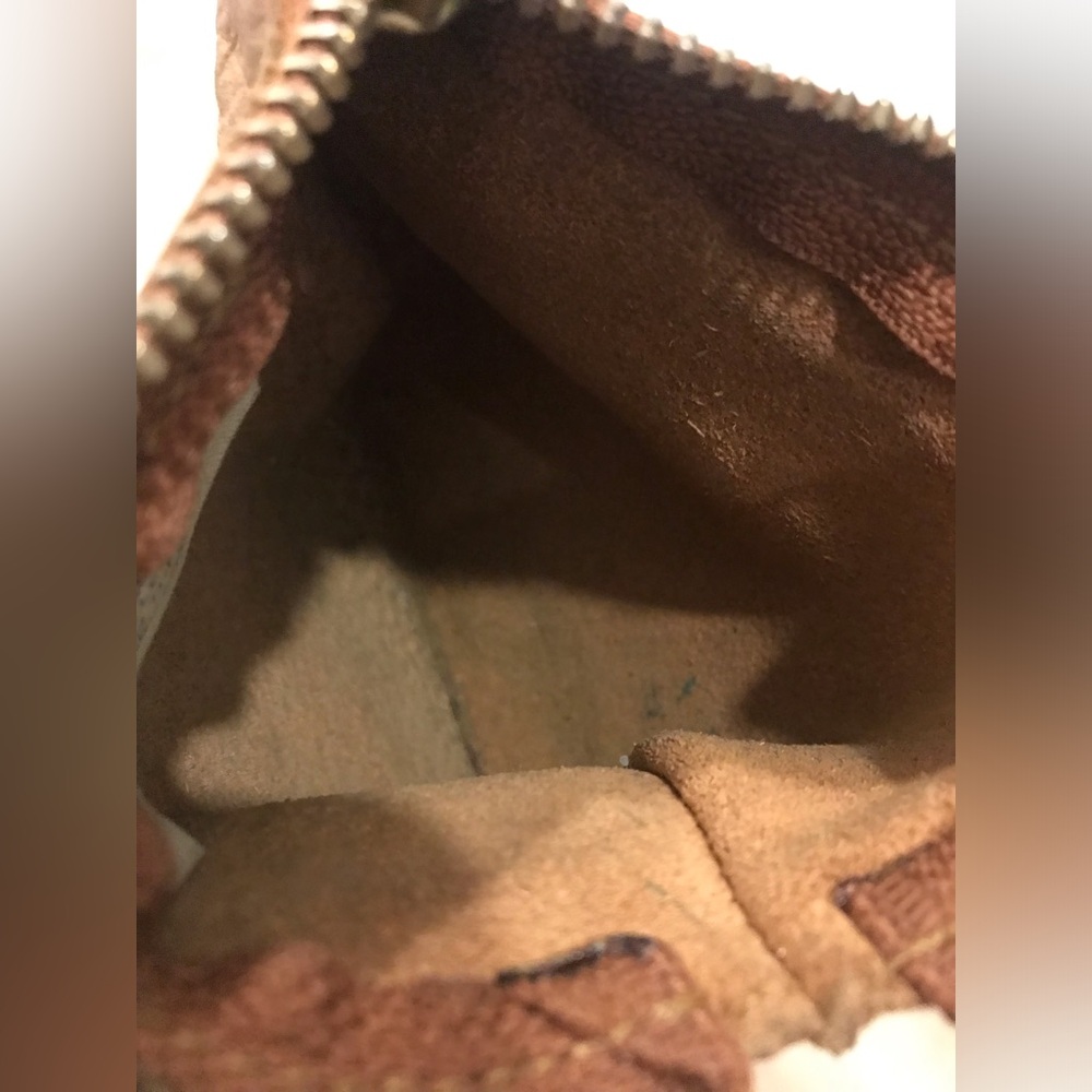 Baggu Brown Leather small Pouch *Read* - Picture 11 of 11